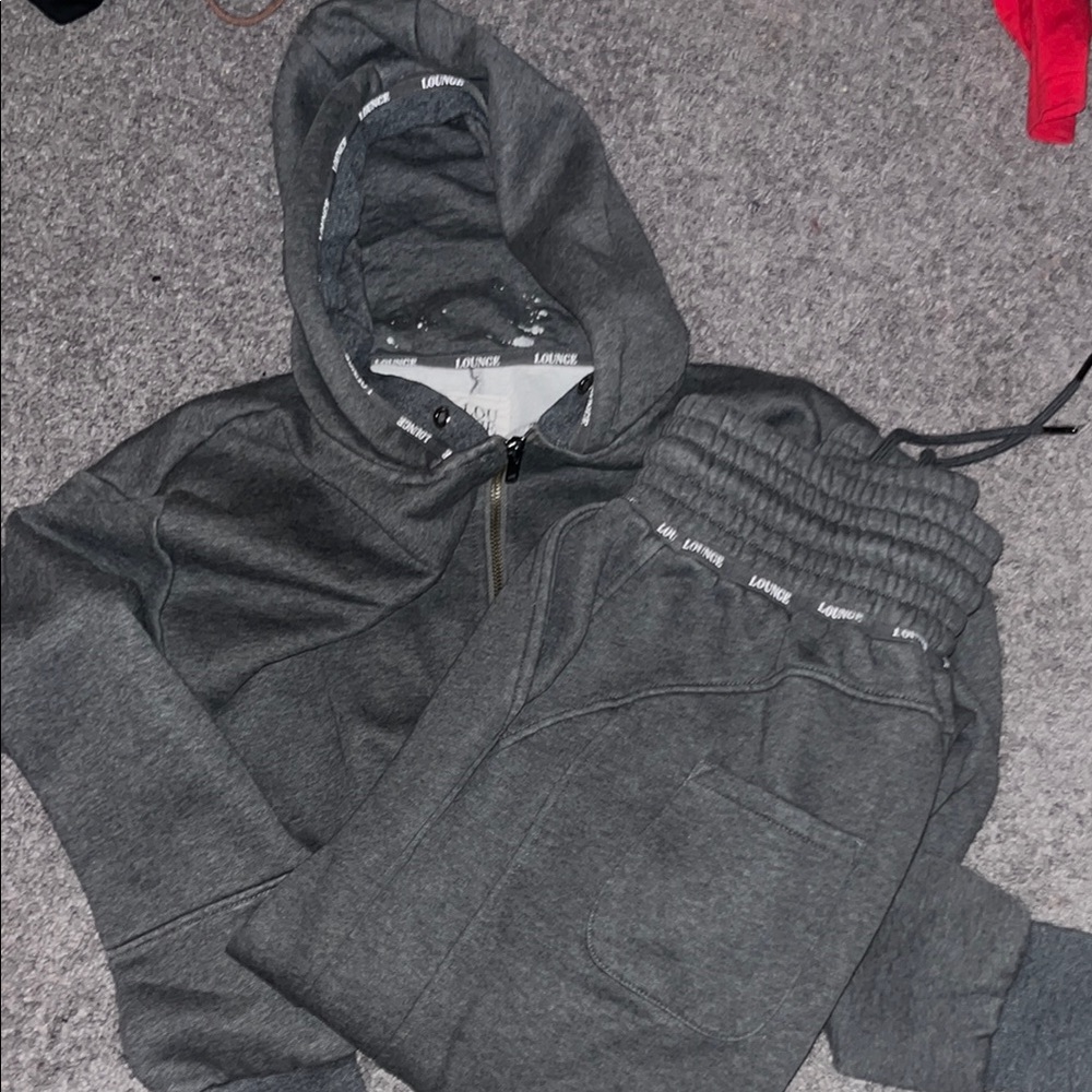 Lounge Gray Hoodie and Joggers Set